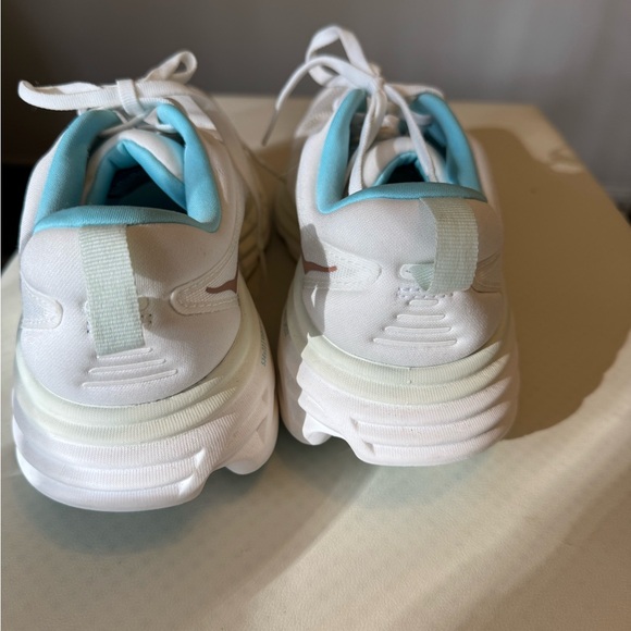 Hoka White and Blue Athletic Shoes - Picture 3 of 5